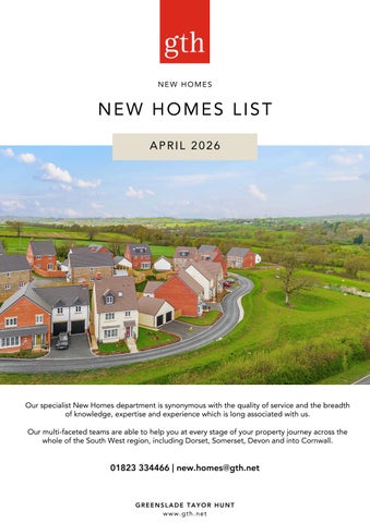 New Homes List - April 2026