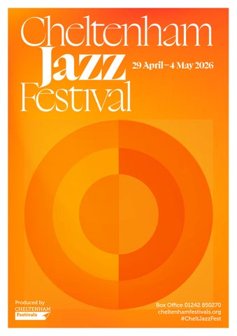 Cheltenham Jazz Festival Brochure 2026