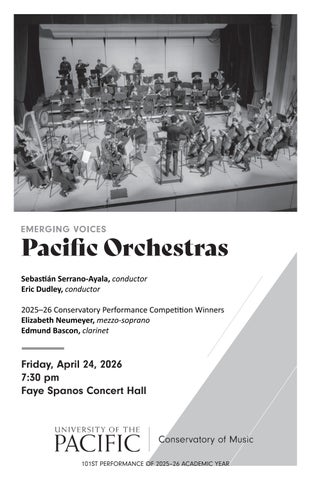 Pacific Orchestras 4/24/2026