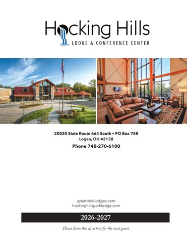 Hocking Hills Lodge, Logan, OH - Guest Services Directory
