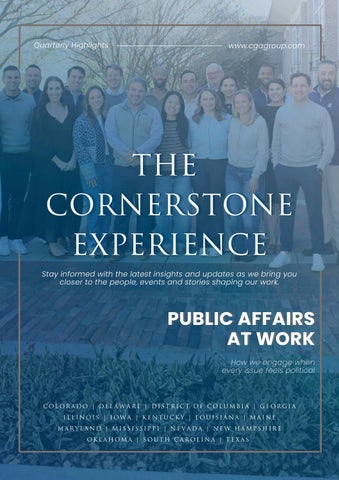 The Cornerstone Experience: Q1 2026