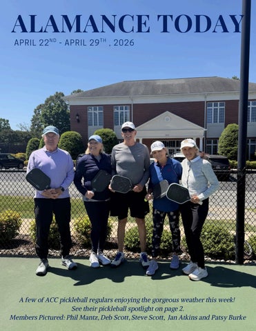 Alamance Today April 22nd - April 29th, 2026