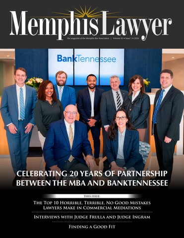 Memphis Lawyer Magazine 2026 Issue 1