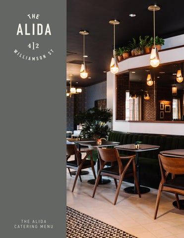 The Alida Catering Menu 2026