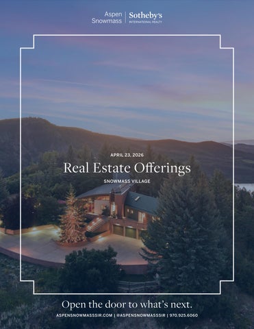 Snowmass Village April 23