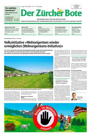 Zürcher Bote Nr. 17 - 2026