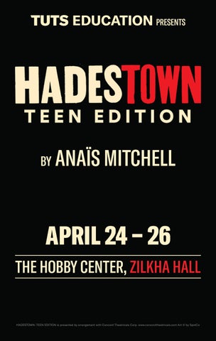 TUTS Education presents Hadestown: Teen Edition