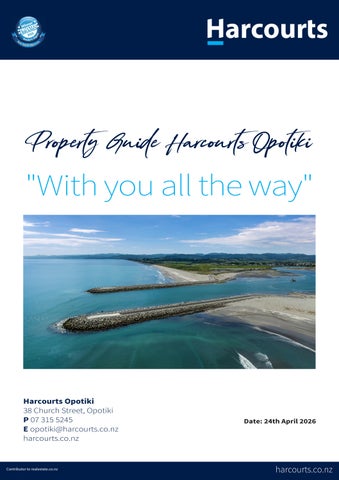 Harcourts Opotiki Property Guide 24th April 2026