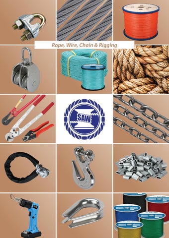 12) 2025 SAW Rope, Wire, Chain & Rigging