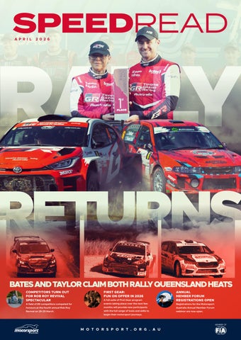 Motorsport Australia Speed Read – April 2026