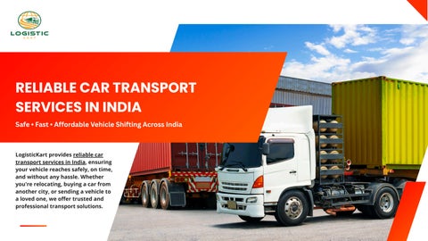 Reliable Car Transport Services in India | LogisticKart