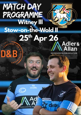 Witney RFC Match Programme 25042026