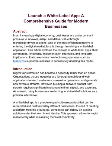 Launch a White-Label App_ A Comprehensive Guide for Modern Businesses