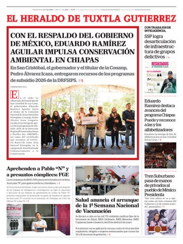 El Heraldo de Tuxtla Gutierrez 24 abril 2026