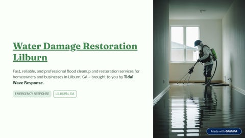 Expert Water Damage Restoration Lilburn – Fast & Reliable Recovery Solutions