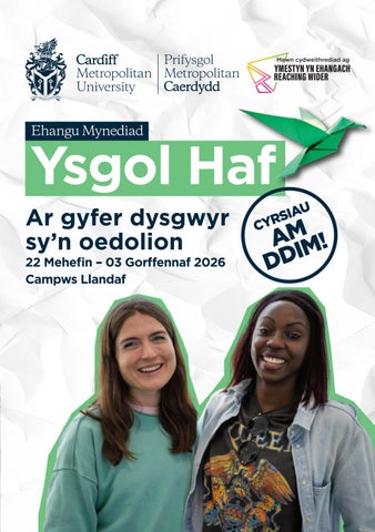 Cymraeg - Met Caerdydd Ysgol Haf