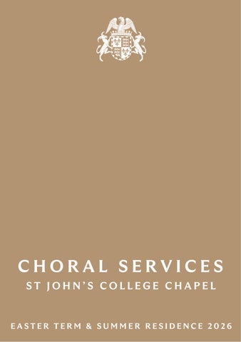 Easter Term Service List 2026