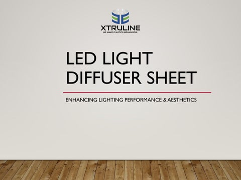 LED 灯饰 Diffuser Sheet 第 1 页