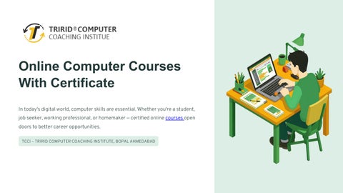Online Computer Courses With Certificate - TCCI