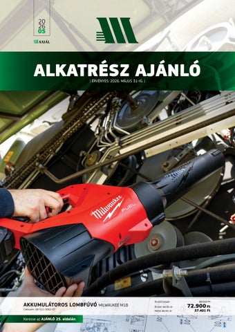 Alkatrész Ajánló 2026_05