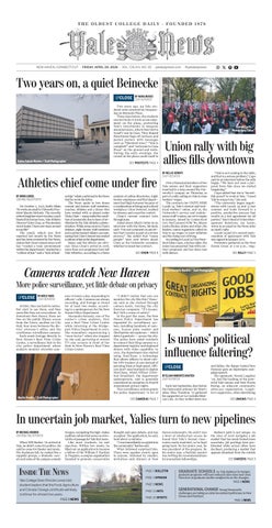 Yale Daily News — April 24, 2026