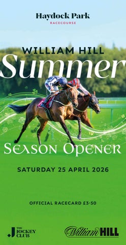 Haydock Park Racecard - Saturday 25th April