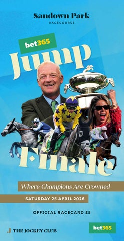 Sandown Park Racecard - Saturday 25th April