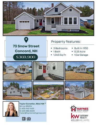 For Sale: 73 Snow St. Concord, NH_TC
