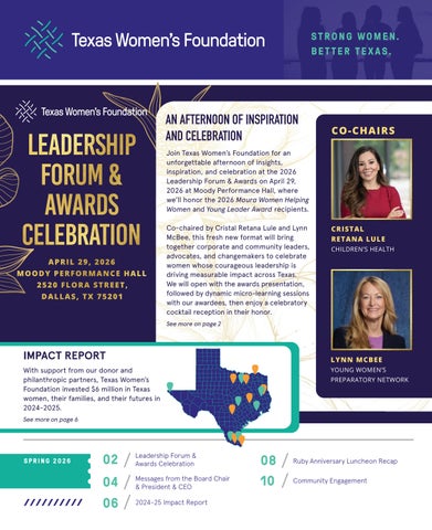 TXWF 2026 Spring Newsletter