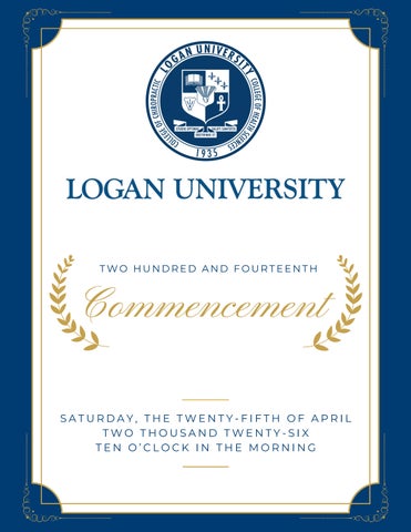 April 25, 2026 - Commencement Program Final