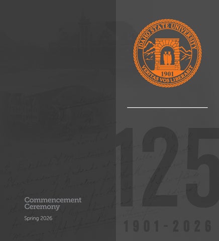 Idaho State University Commencement Program — Spring 2026