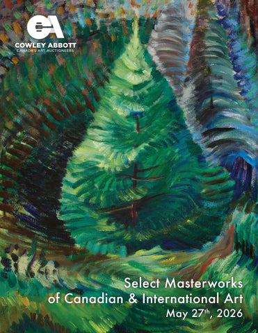 Spring 2026 Catalogue: Select Masterworks of Canadian & International Art