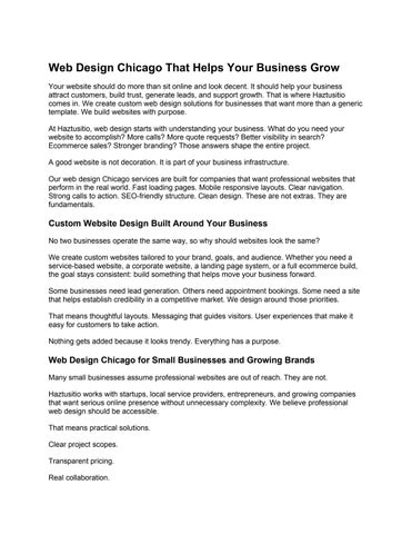 Web Design Chicago That Helps Your Business Grow
