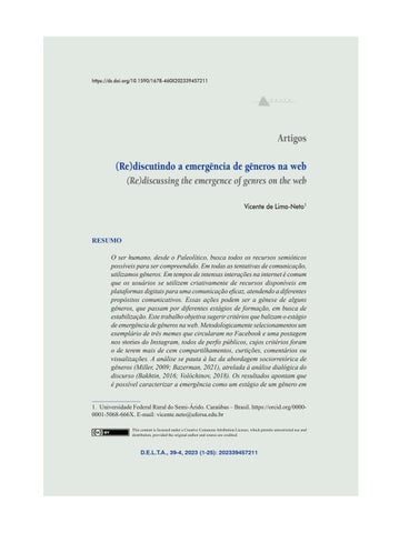  (Re)discutindo a emergência de gêneros na web - Lima Neto (2023)