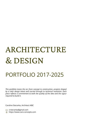 Architecture Portfolio 2026