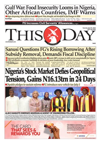 SATURDAY 25TH  APRIL 2026