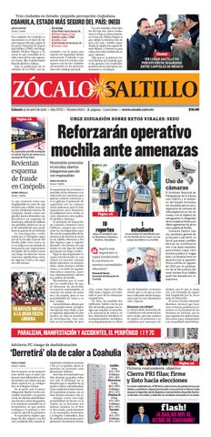 Saltillo 25 de abril de 2026