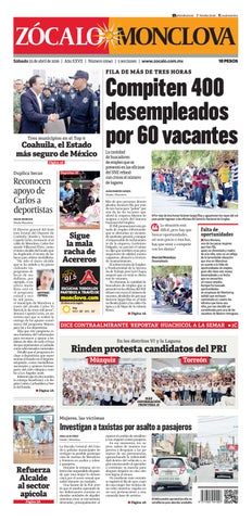 Monclova 25 de abril de 2026