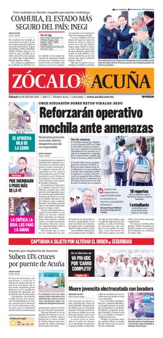 Acuña 25 de abril de 2026