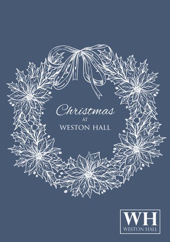 Weston Hall Christmas Brochure 2026