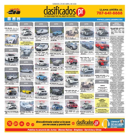 Clasificados PR 04-25-2026