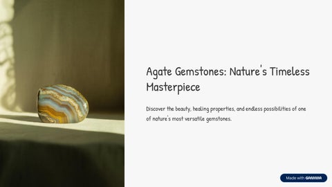 Agate Gemstones: Nature’s Timeless Masterpiece for Jewelry, Healing, and Collecting