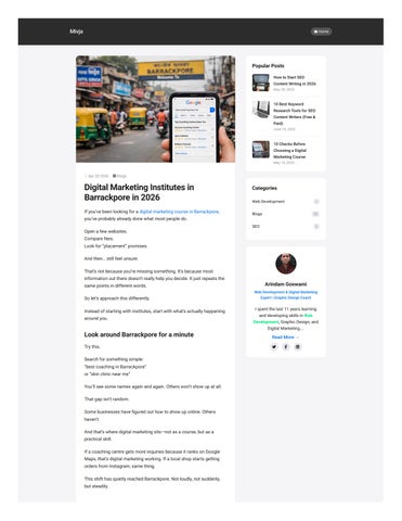 Digital Marketing Training Institutes in Barrackpore