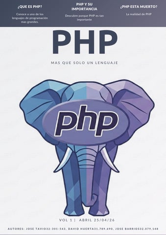 PHP Mas que solo un lenguaje
