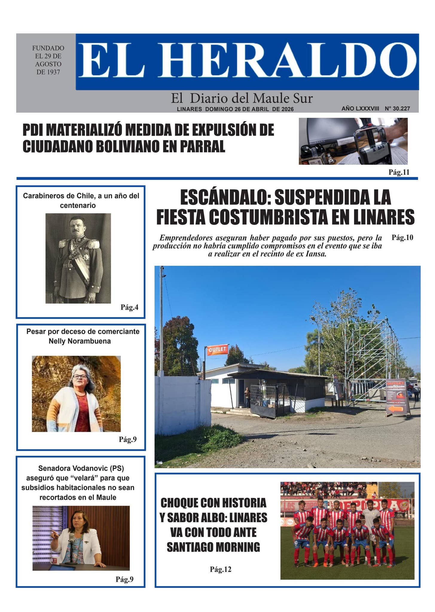 Domingo 26 de abril 2026 by diario heraldo de linares - Issuu