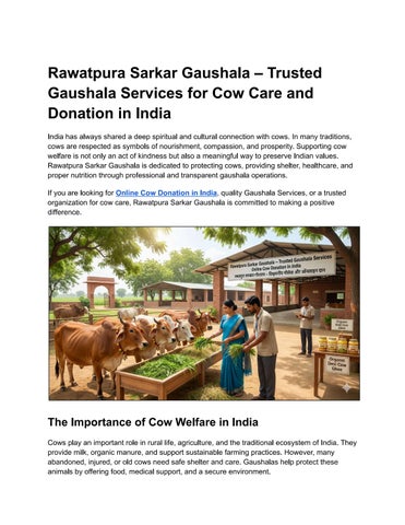 Online Cow Donation in India