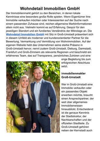 Wohndetail Immobilien GmbH