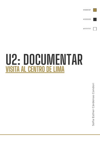 U2: Visita al centro de Lima / Sofía C.C