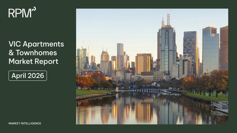 RPM VIC Apartments & Townhomes Market Report - April 2026