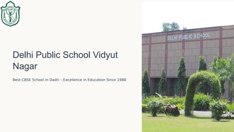 Best CBSE School in Dadri | DPS Vidyut Nagar